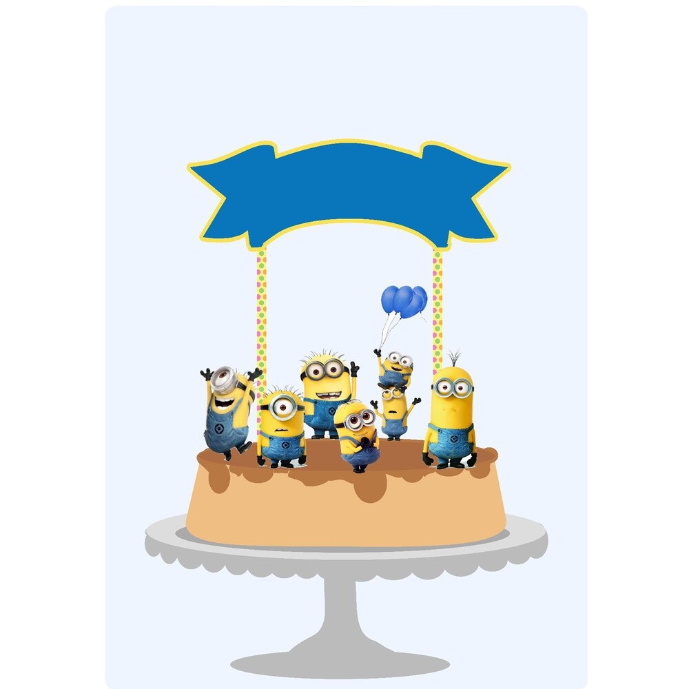 Topo de Bolo Minions 02
