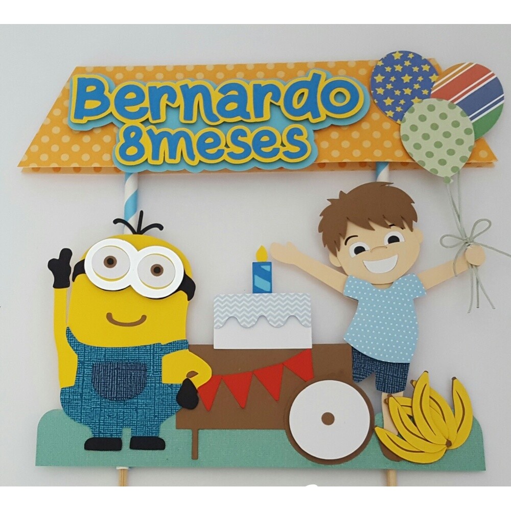 Topo de Bolo Minions 03