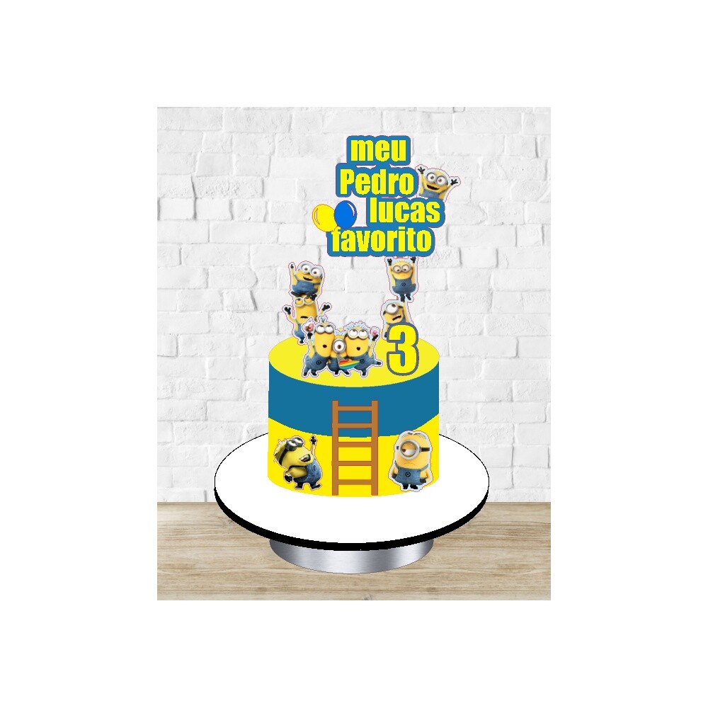 Topo de Bolo Minions 04