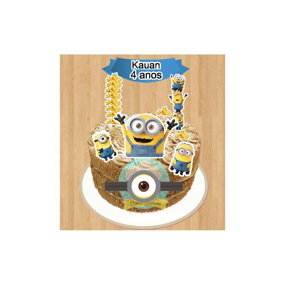 Topo de Bolo Minions 09