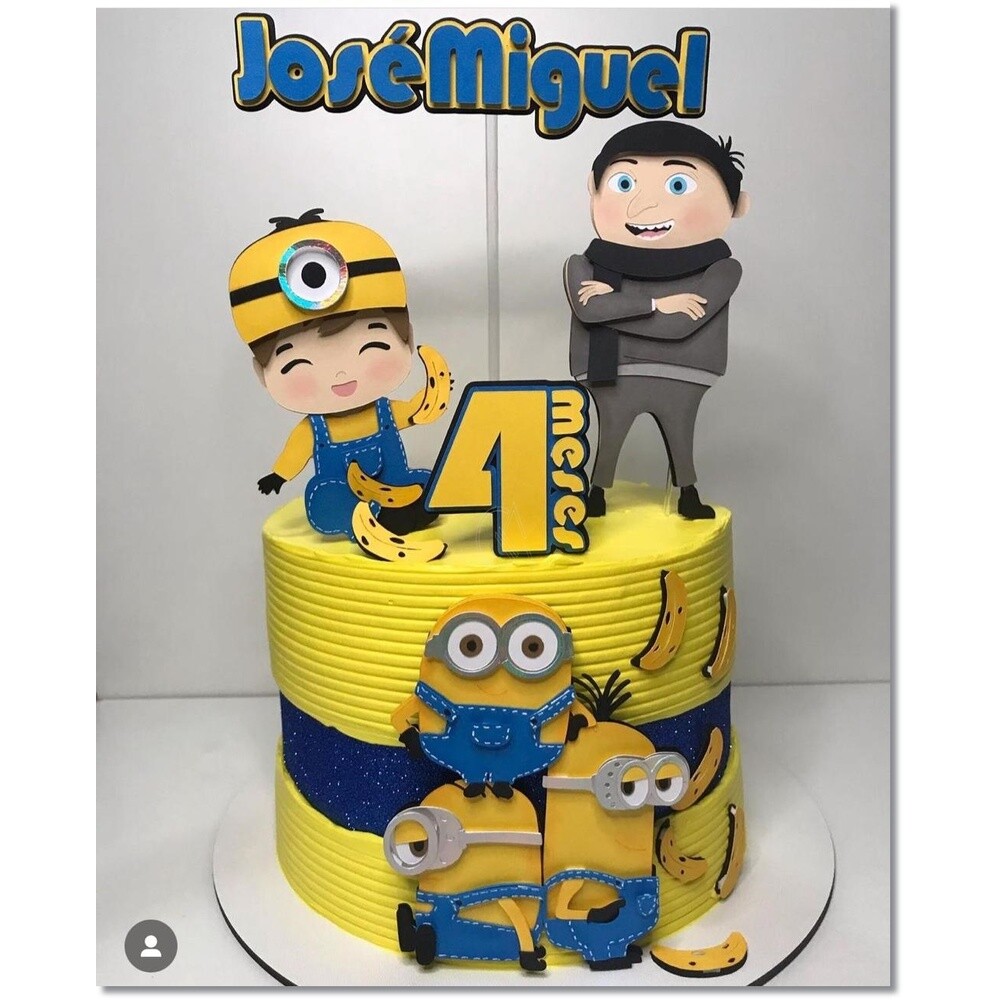 Topo de Bolo Minions 16
