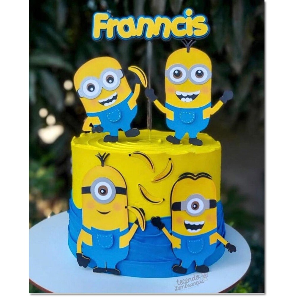 Topo de Bolo Minions 19
