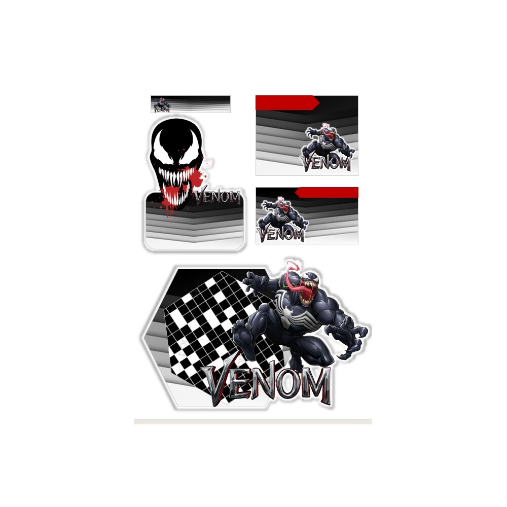 Arquivo Etiqueta Escolar venom formato ppt