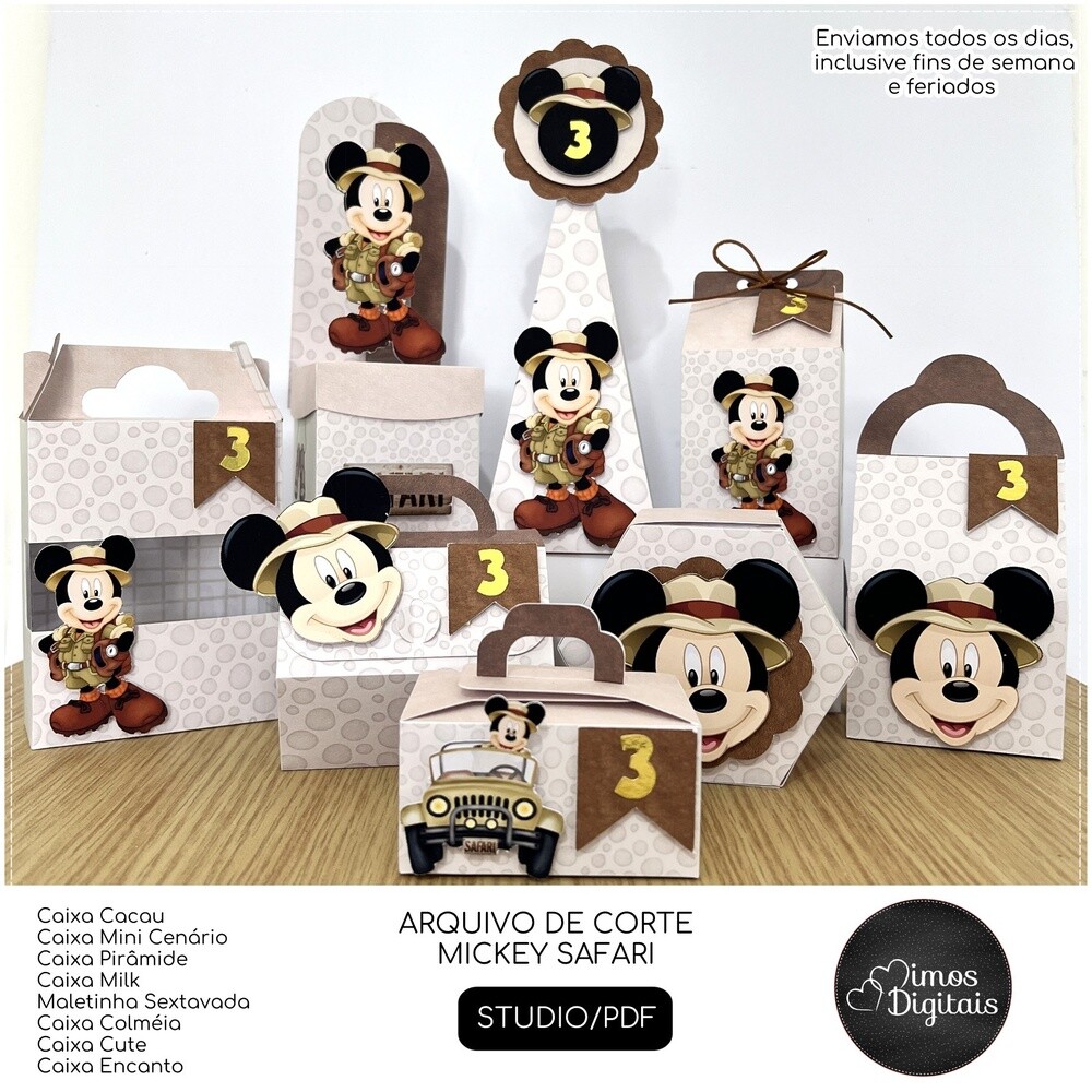 Arquivo de Corte Mickey Safari 19