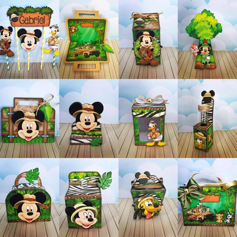 Arquivo de Corte Mickey Safari 25