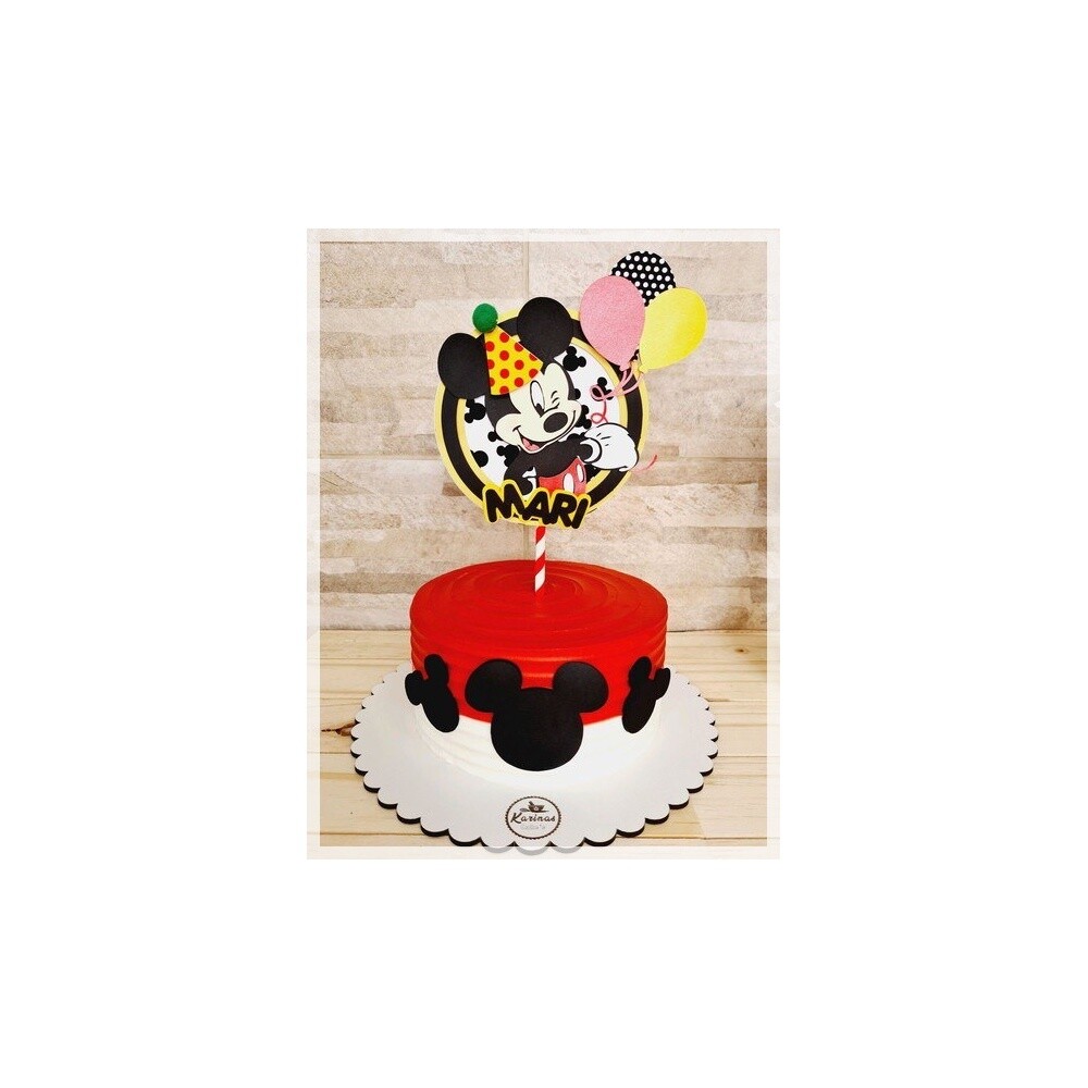 Topo de Bolo Mickey 17