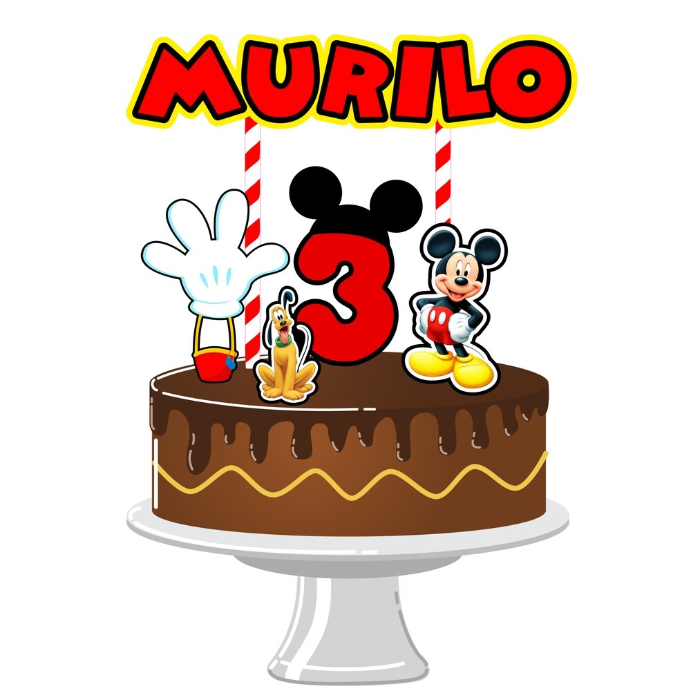Topo de Bolo Mickey 35