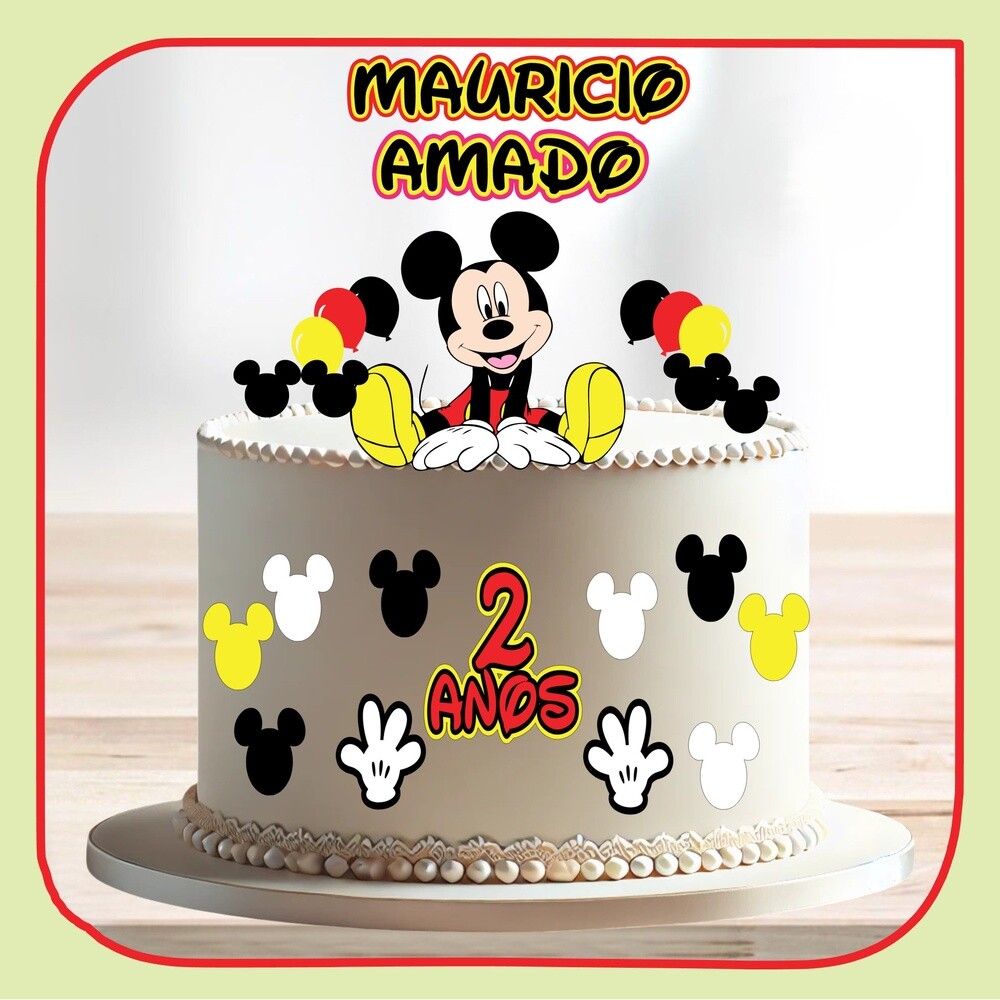 Topo de Bolo Mickey 53