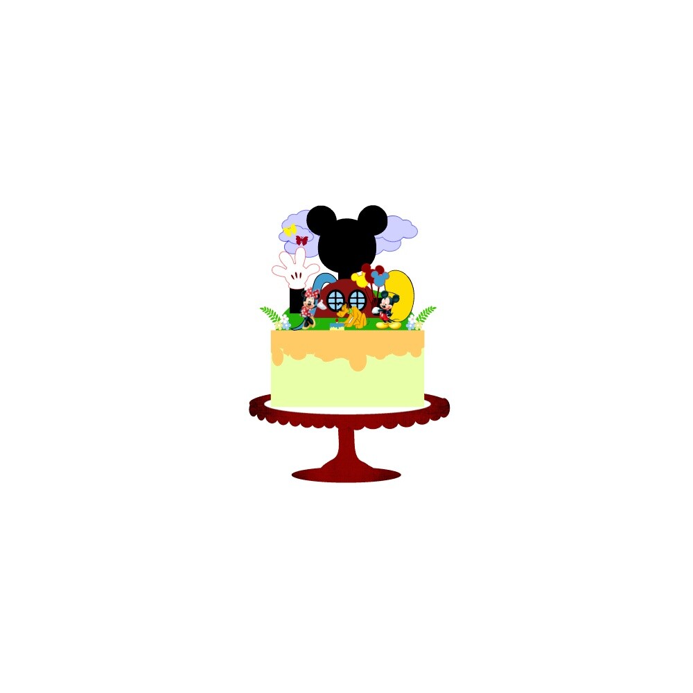 Topo de Bolo Mickey e Minnie 13