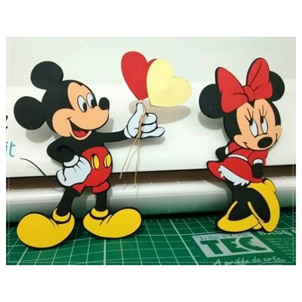 Topo de Bolo Mickey e Minnie 15