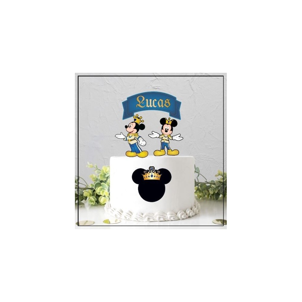 Topo de Bolo Mickey Realeza 02