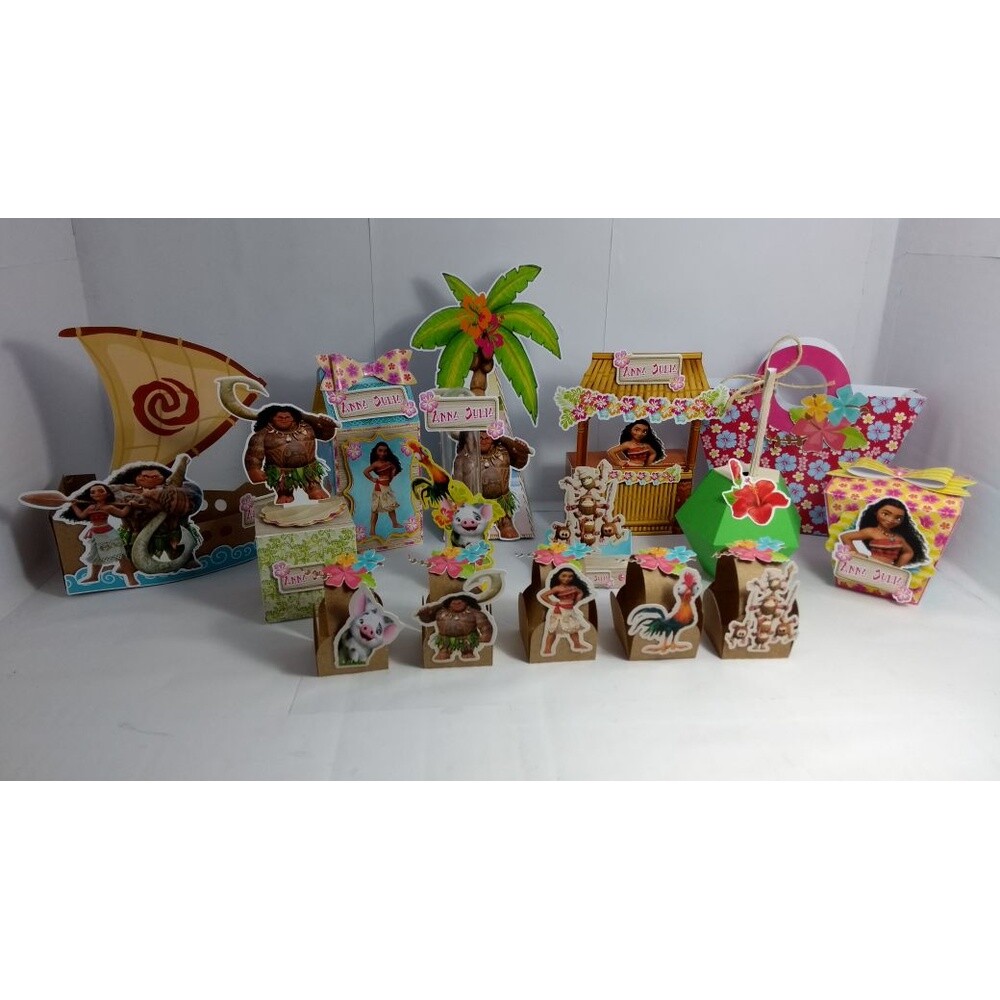 Kit festas Moana 02 para imprimir