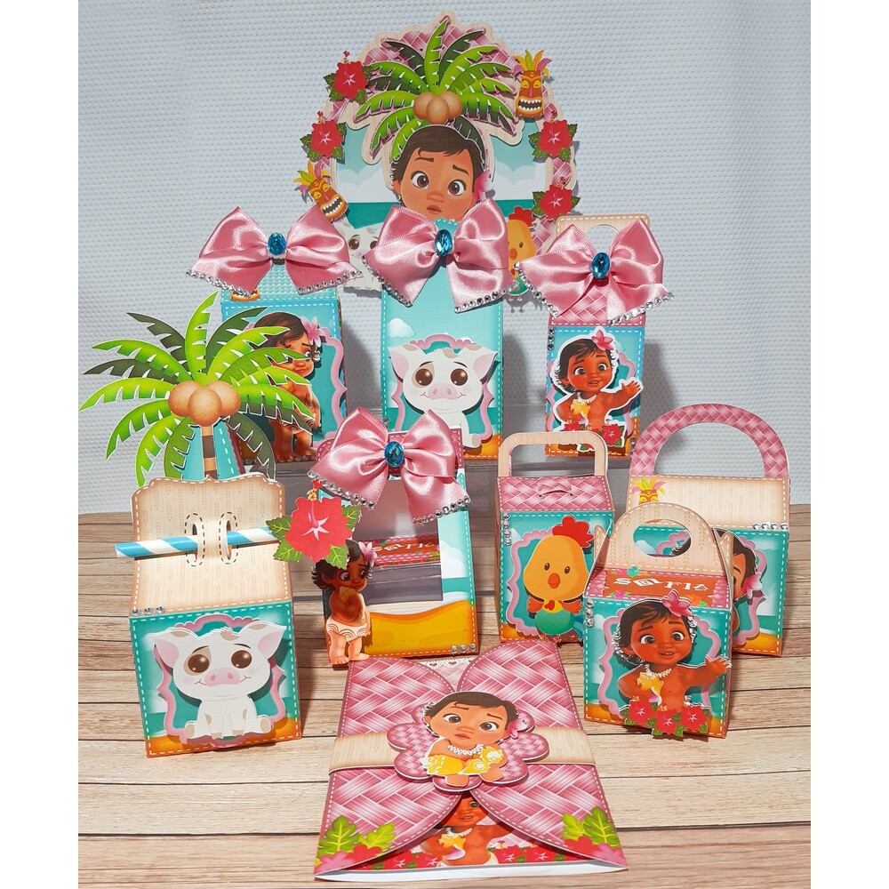 Kit festas Moana 03 para imprimir