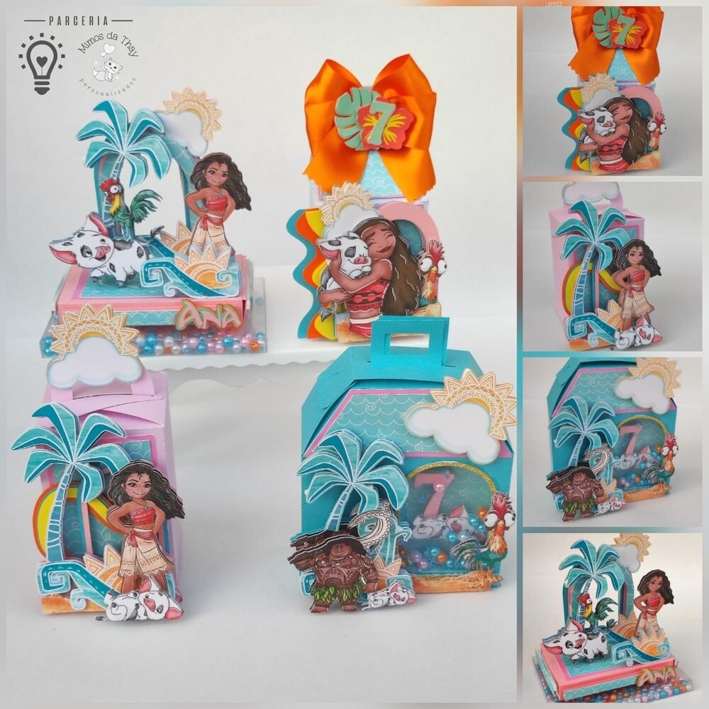 Kit festas Moana 14 para imprimir