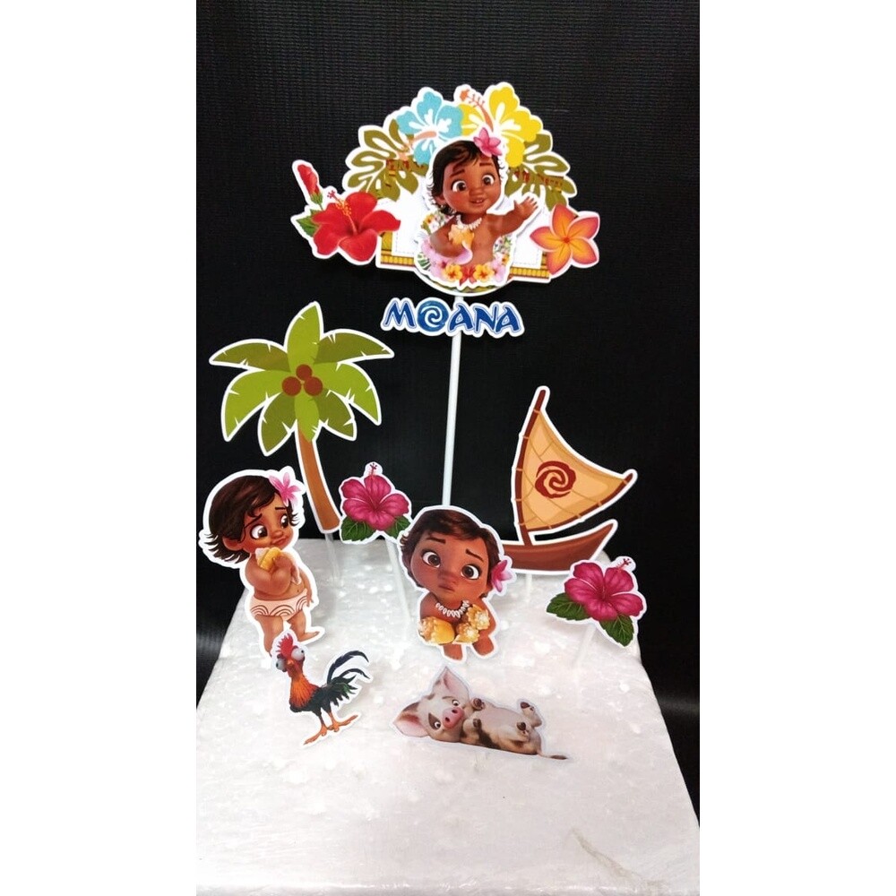 Topo de bolo Moana 05 para imprimir