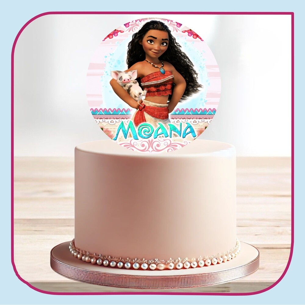 Topo de bolo Moana 53 para imprimir