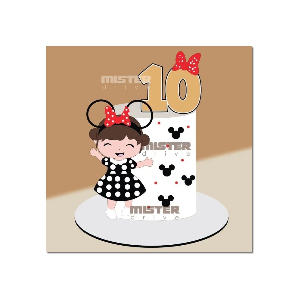 Topo de Bolo Minnie 07