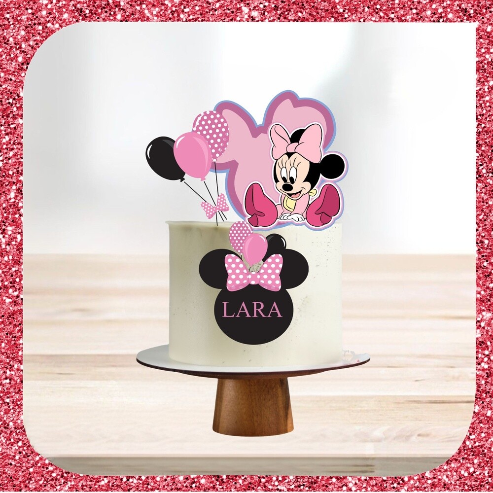 Topo de Bolo Minnie Baby 11