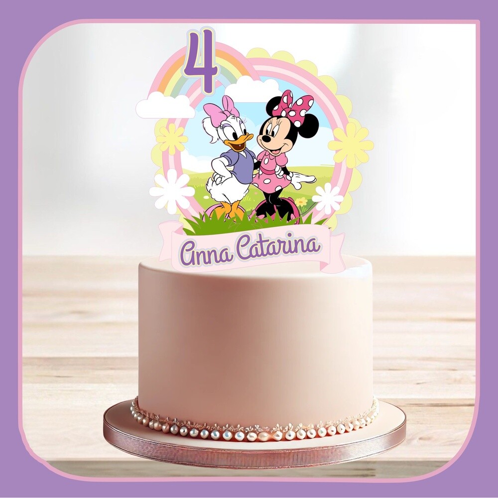 Topo de Bolo Minnie e Margarida 02