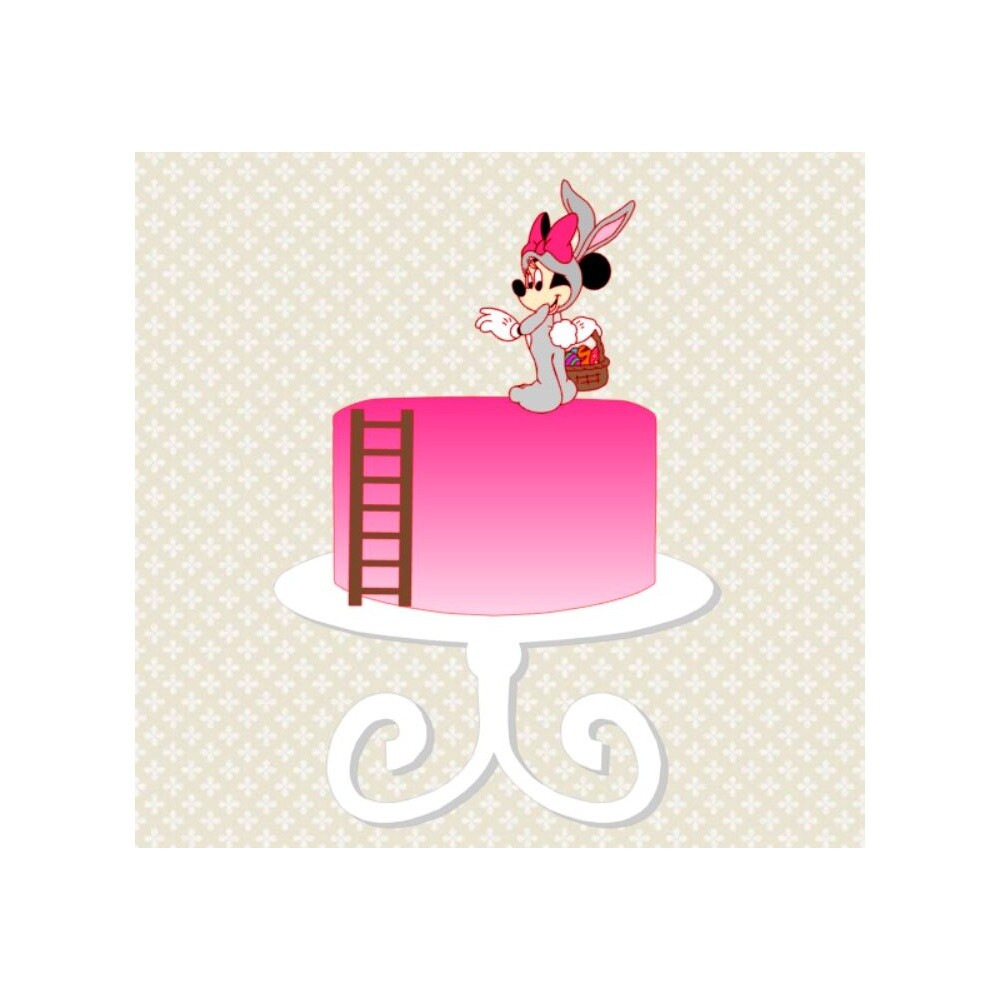 Topo de Bolo Minnie Rosa 21