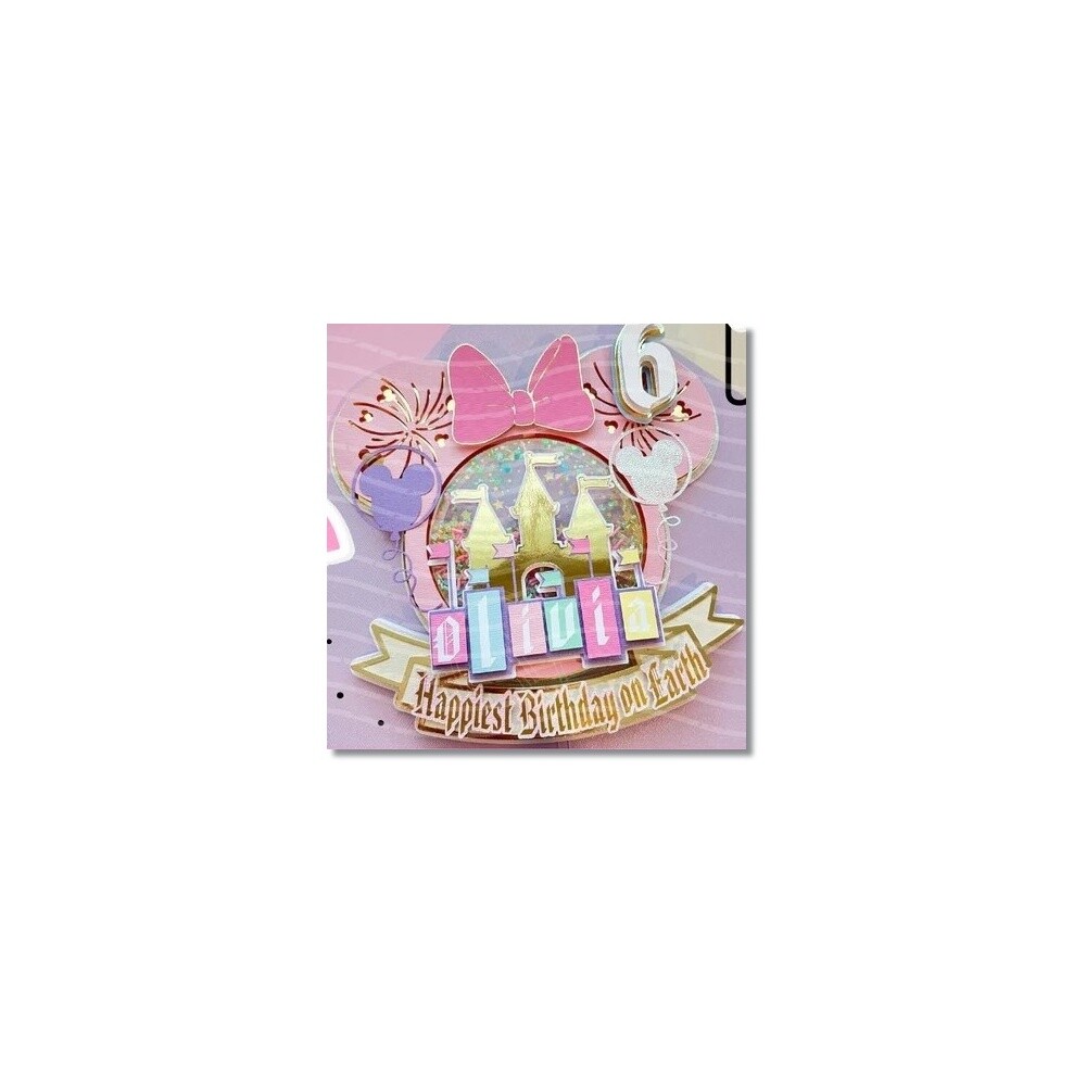 Topo de Bolo Minnie Rosa 38
