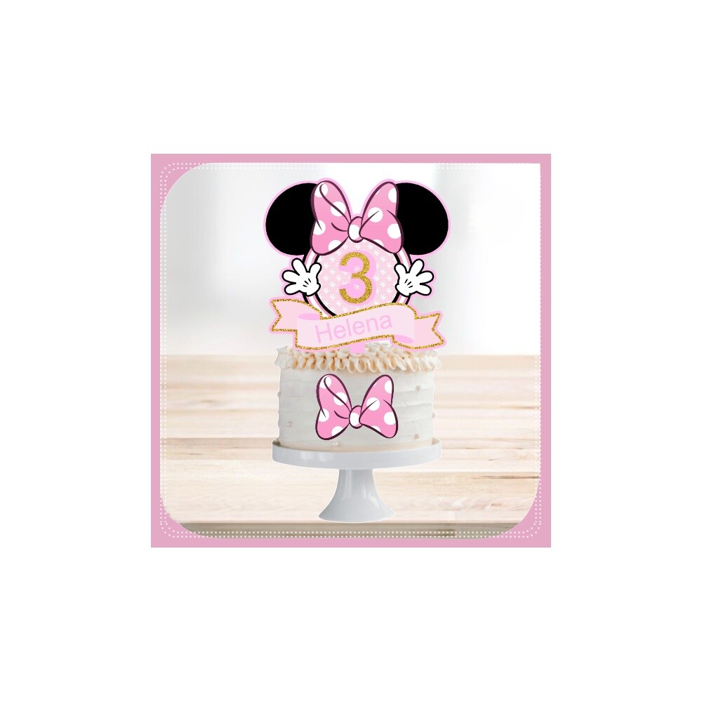 Topo de Bolo Minnie Rosa 41