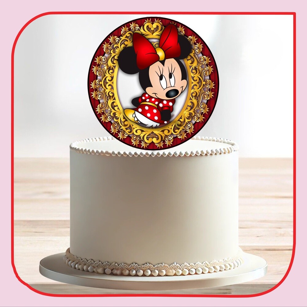 Topo de Bolo Minnie Vermelha 47