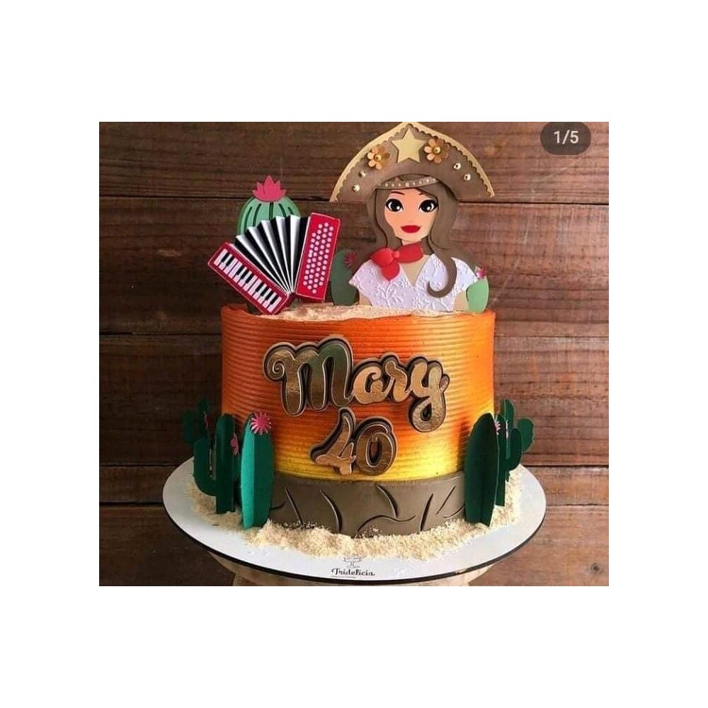 Topo de Bolo Maria Bonita 01