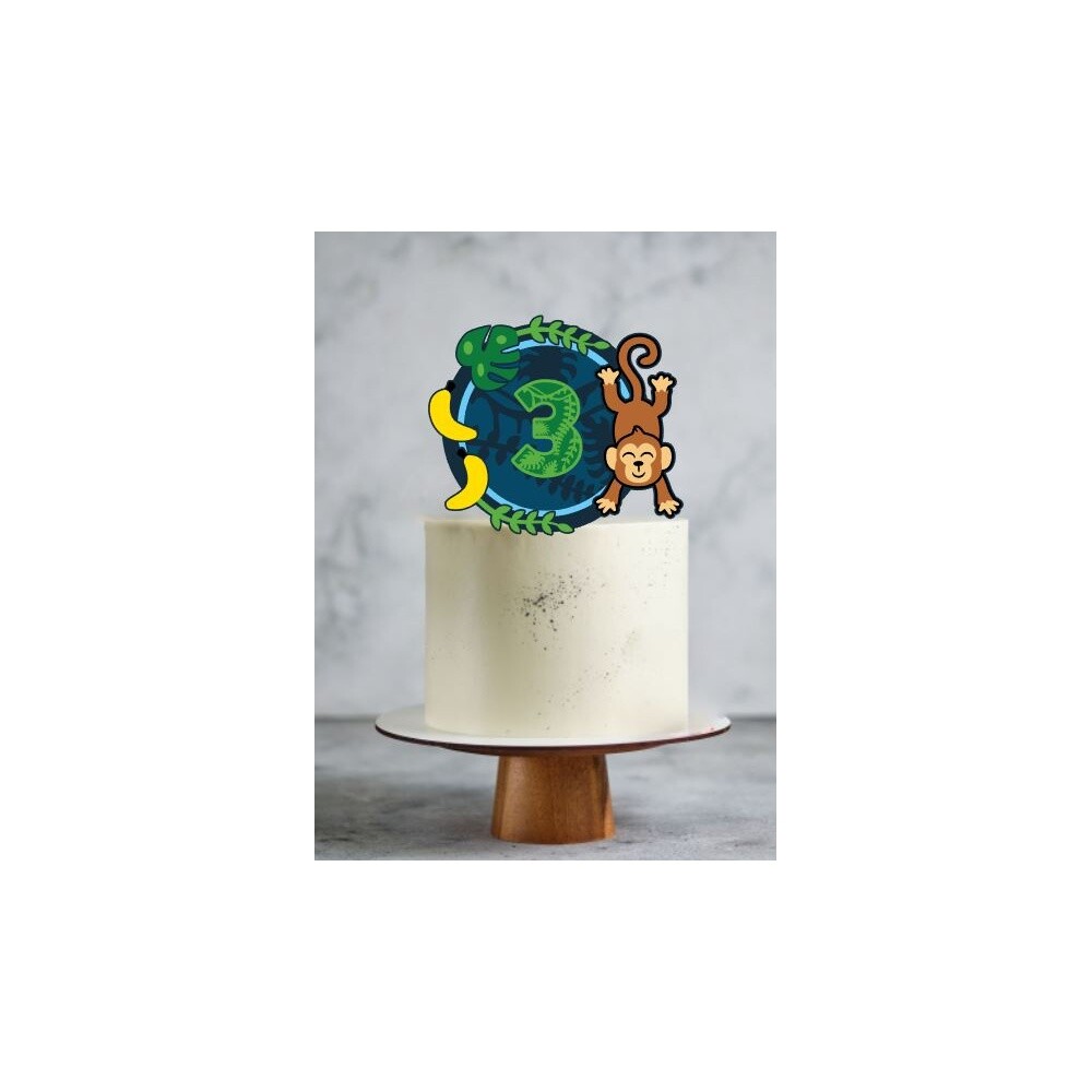 Topo de Bolo Macaquinho 03 para imprimir