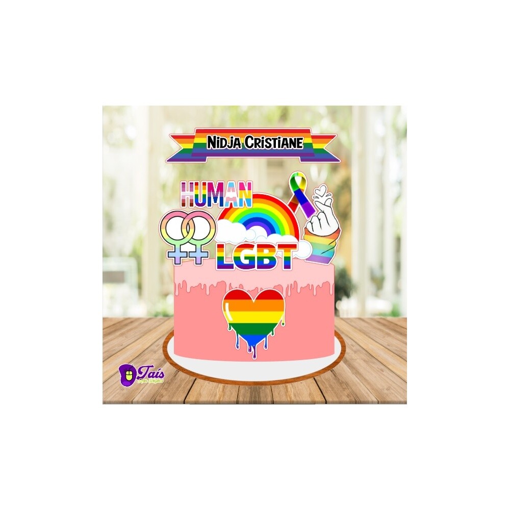 Topo de Bolo LGBTQIAP+ 02