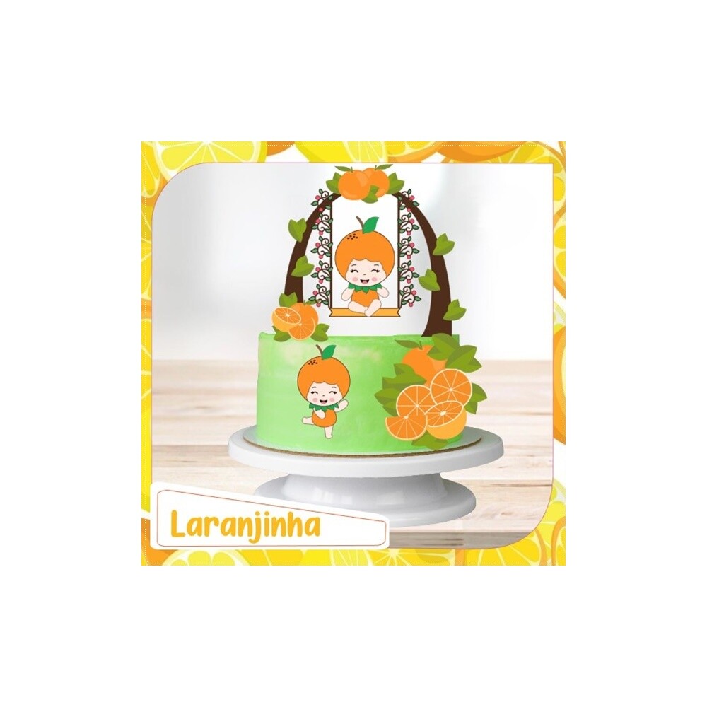 Topo de Bolo Laranjinha 03