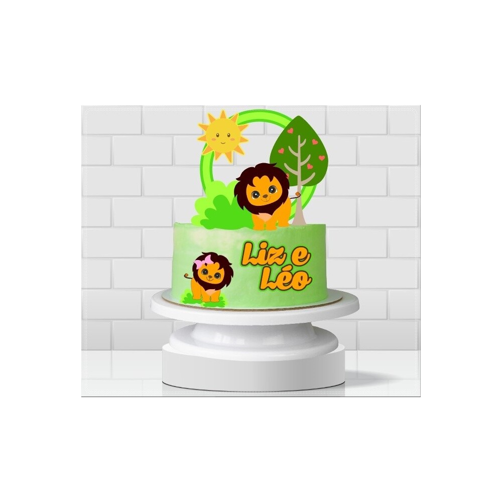 Topo de Bolo Leãozinho 29