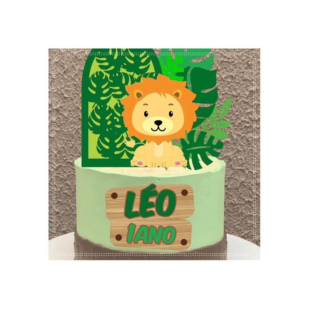 Topo de Bolo Leãozinho 32