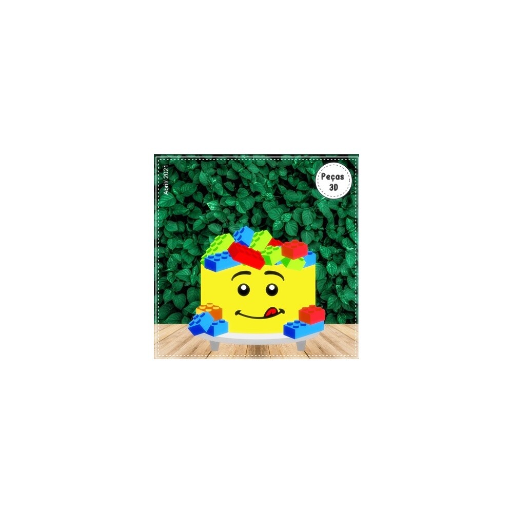 Topo de Bolo Lego 04