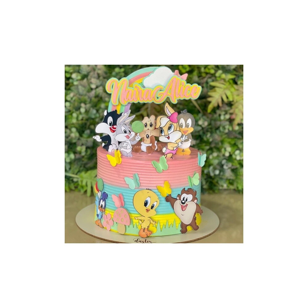 Topo de Bolo Looney Tunes 01