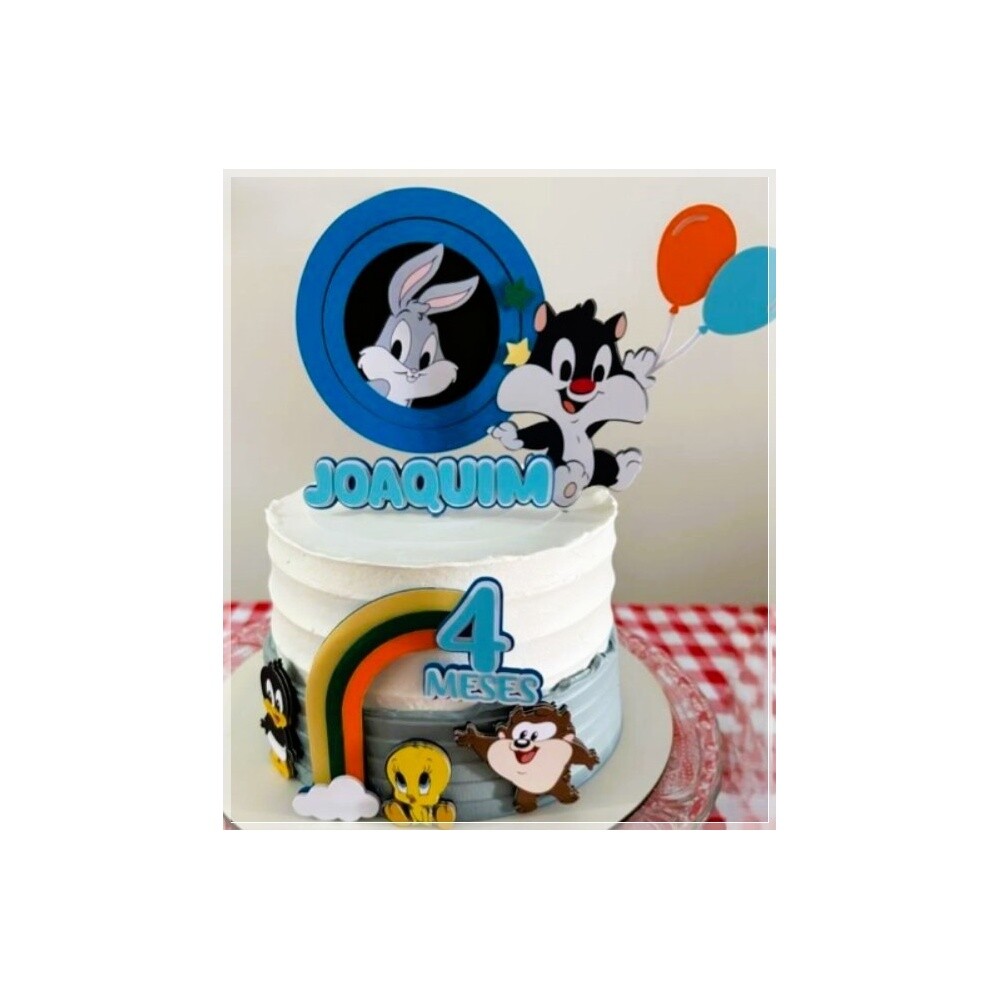 Topo de Bolo Looney Tunes 11
