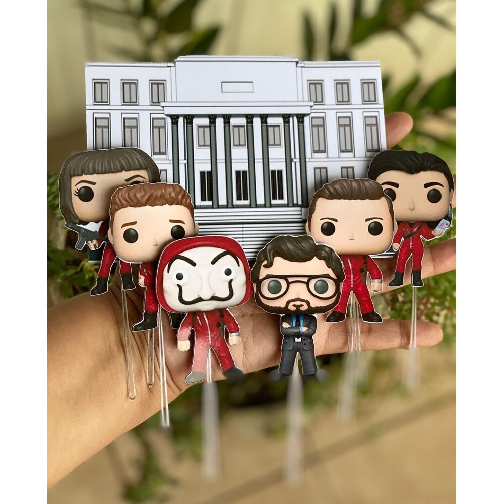 Topo de Bolo La casa de Papel 04