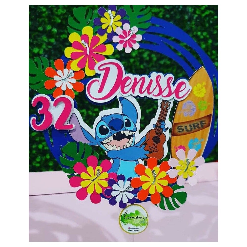 Topo de Bolo Lilo e Stich 02