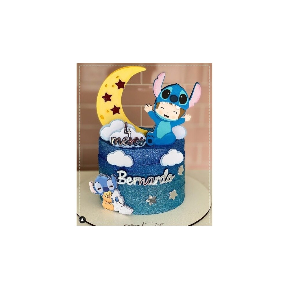 Topo de Bolo Lilo e Stich 04