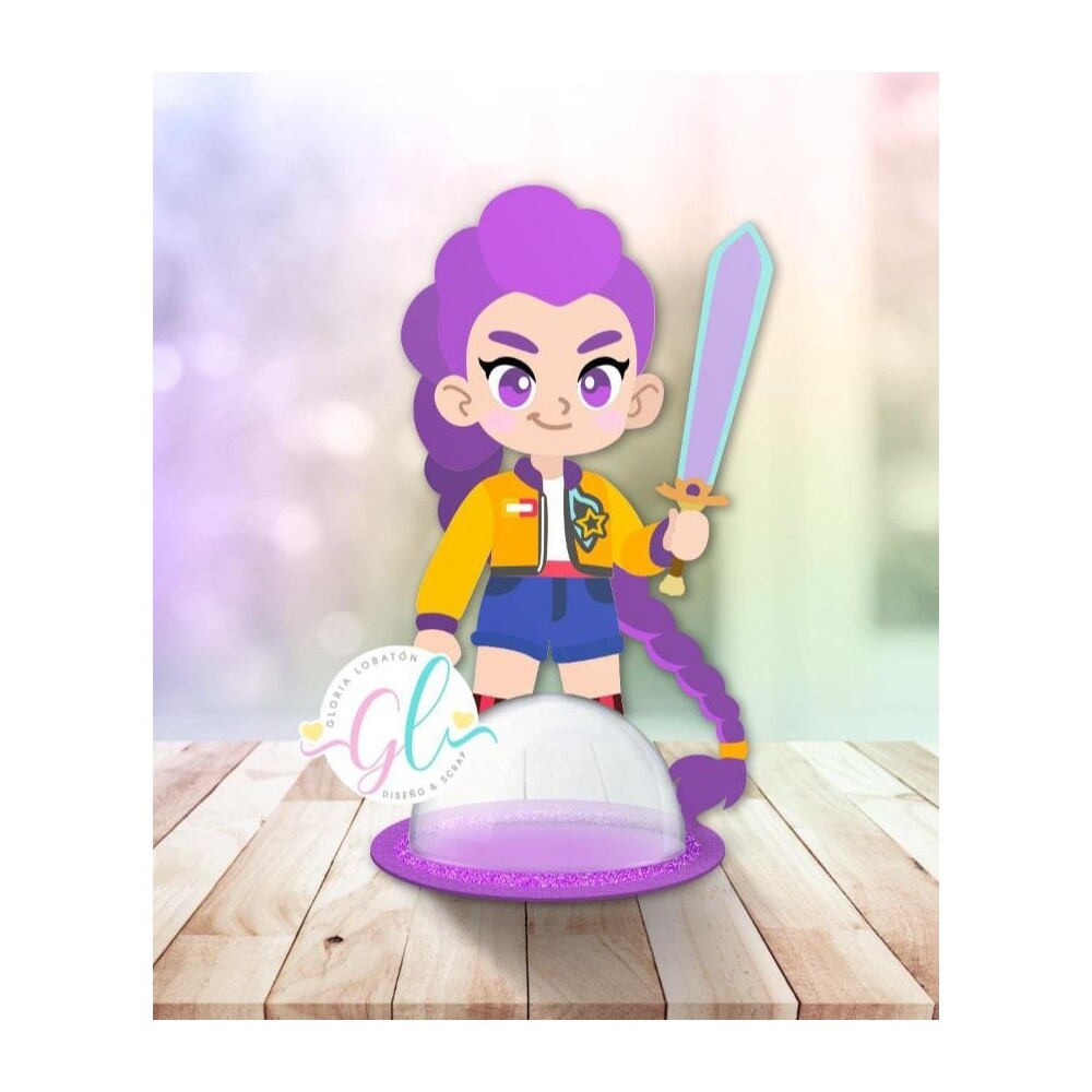 Arquivo de corte porta doce Huntrix RUMI kpop demon hunters 2