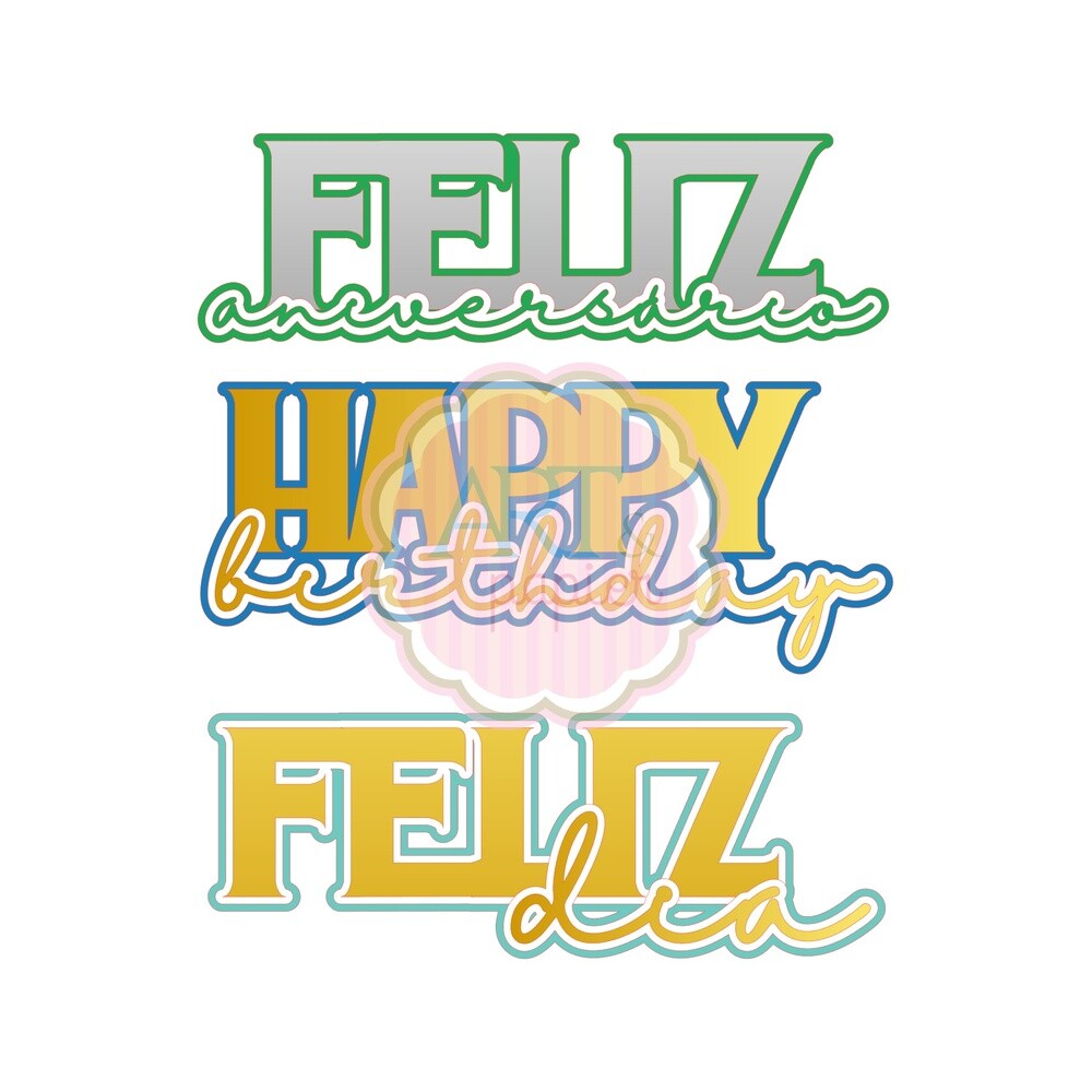 Topo de Bolo Happy Birthday 05   para imprimir