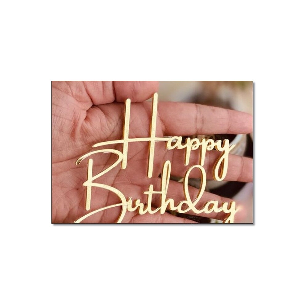 Topo de Bolo Happy Birthday 100   para imprimir