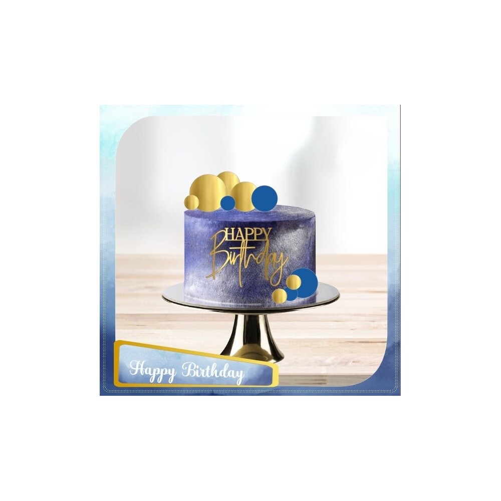 Topo de Bolo Happy Birthday 15   para imprimir