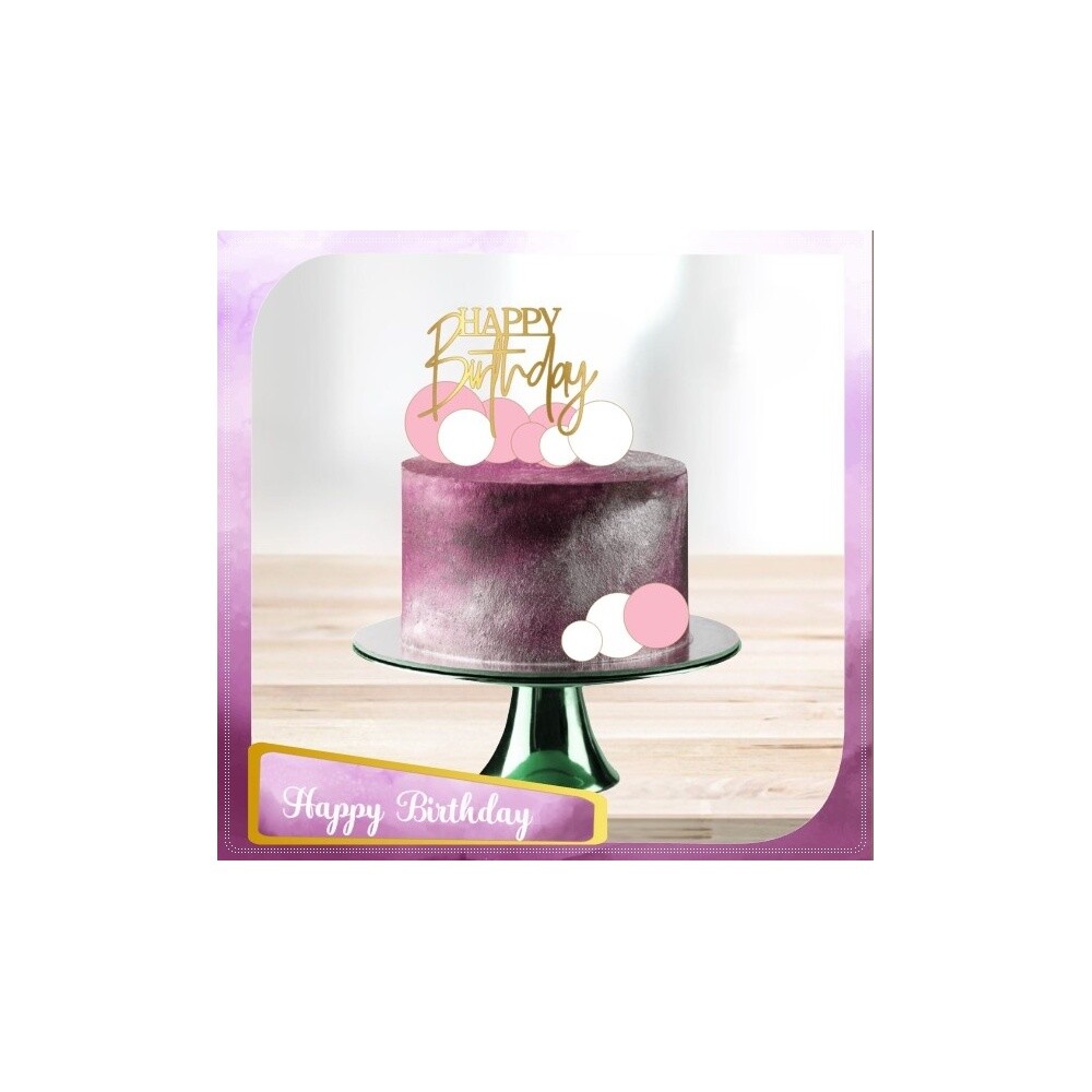 Topo de Bolo Happy Birthday 18   para imprimir