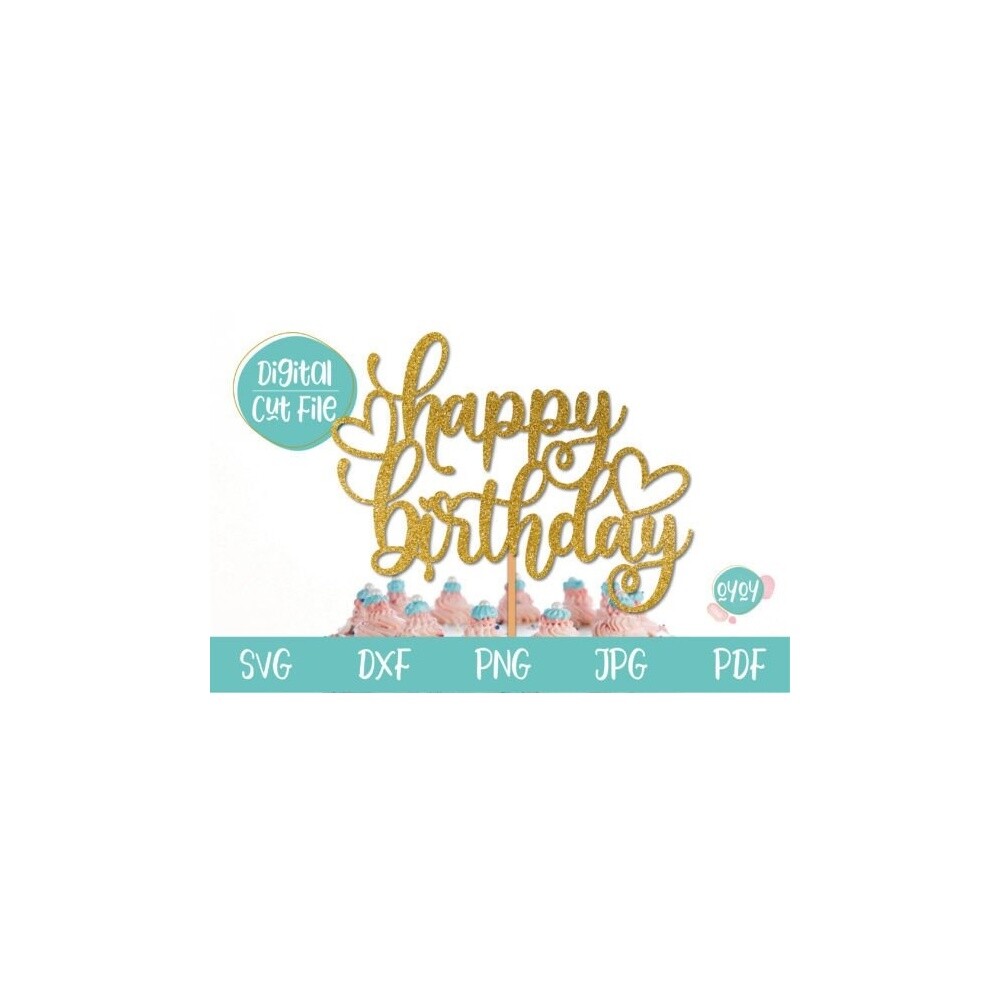 Topo de Bolo Happy Birthday 32   para imprimir