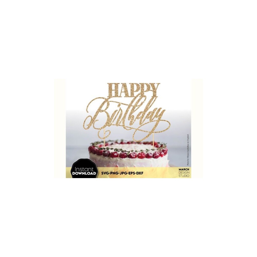 Topo de Bolo Happy Birthday 56   para imprimir