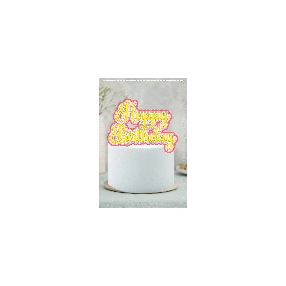 Topo de Bolo Happy Birthday 81   para imprimir
