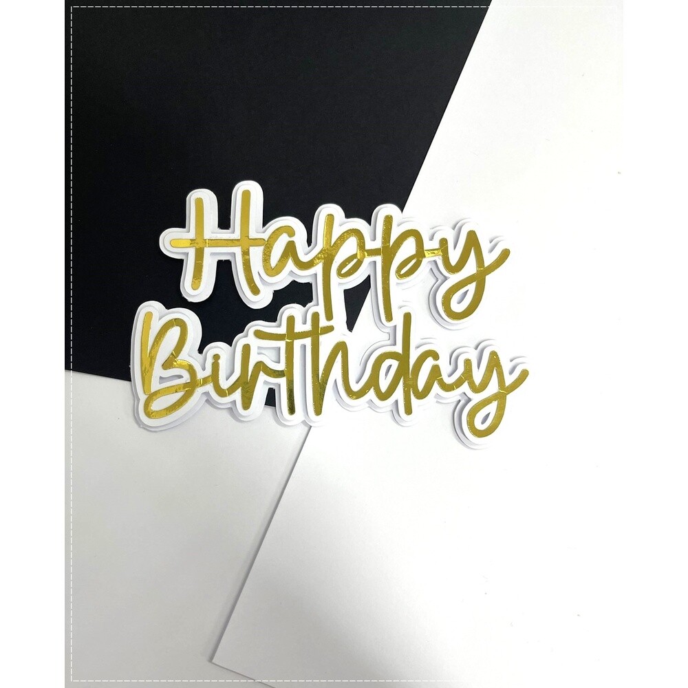 Topo de Bolo Happy Birthday 87   para imprimir