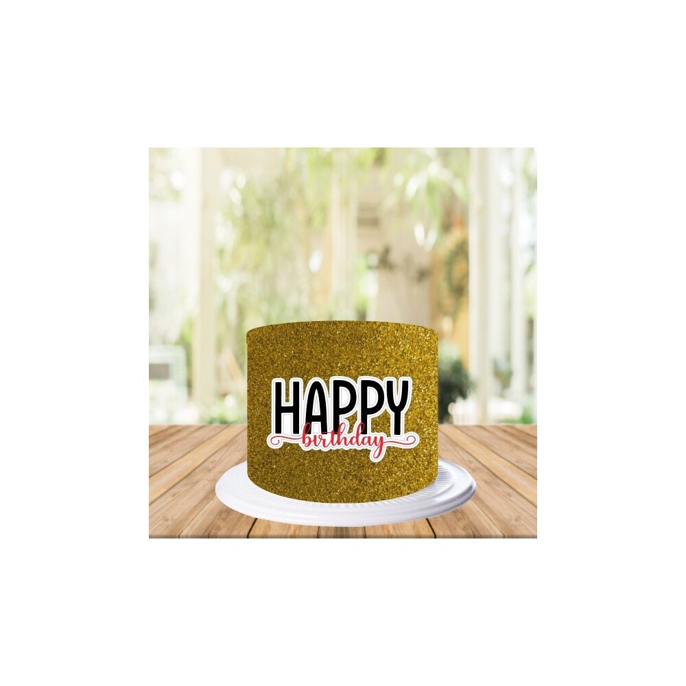 Topo de Bolo Happy Birthday 95   para imprimir