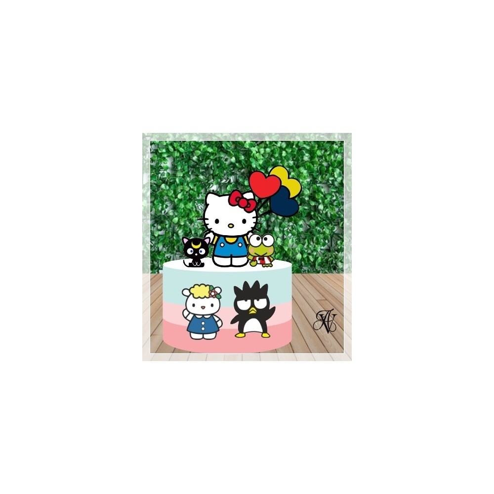 Topo de Bolo Hello Kitty para imprimir 06